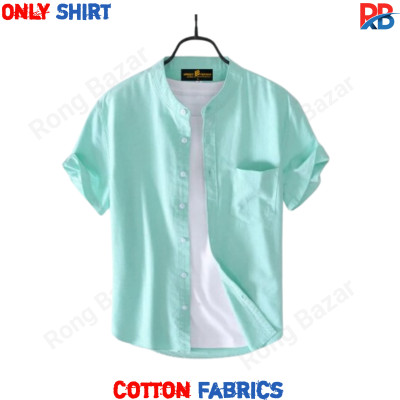 Band Collar Half Sleeve
