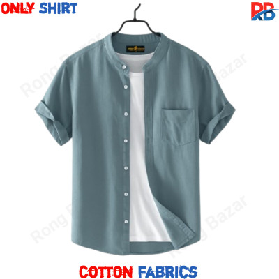 Band Collar Half Sleeve