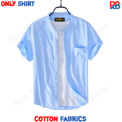 Band Collar Half Sleeve