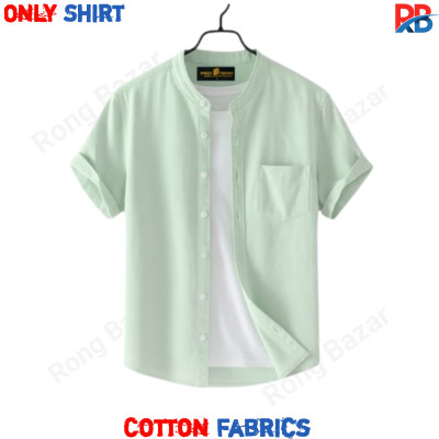 Band Collar Half Sleeve