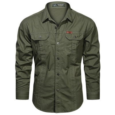 Full sleeves double pocket panel Shirt