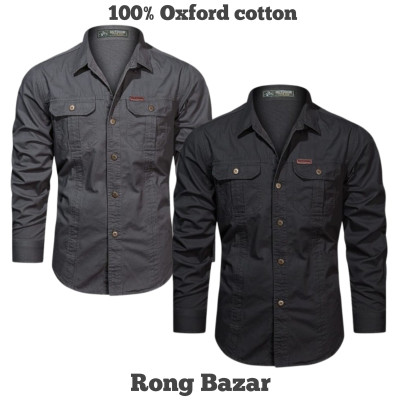 Full sleeves double pocket panel Shirt