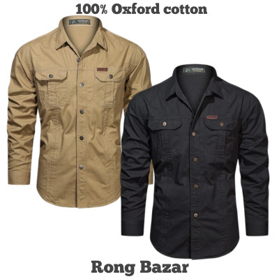 Full sleeves double pocket panel Shirt