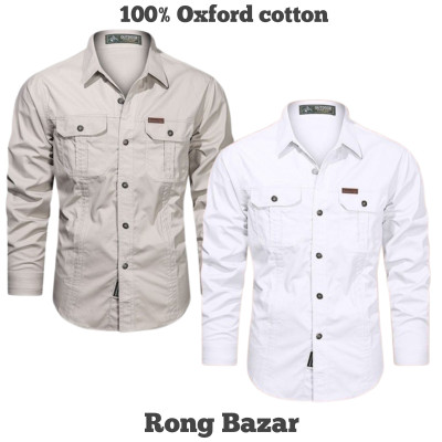 Full sleeves double pocket panel Shirt