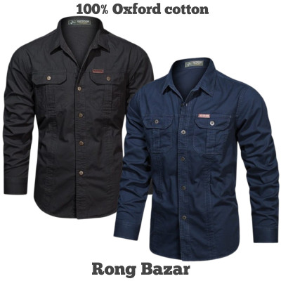 Full sleeves double pocket panel Shirt