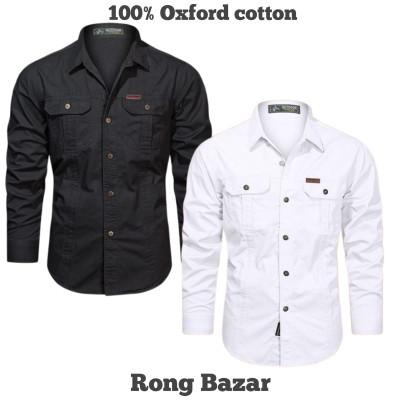 Full sleeves double pocket panel Shirt