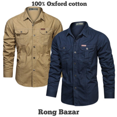Full sleeves double pocket panel Shirt