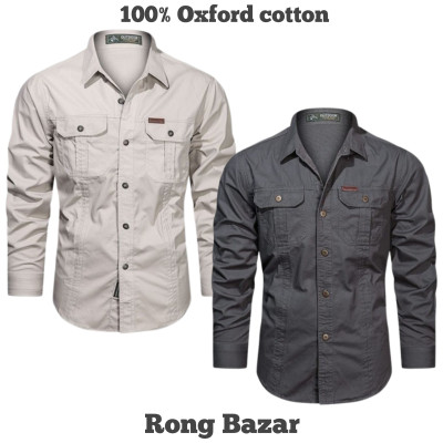 Full sleeves double pocket panel Shirt