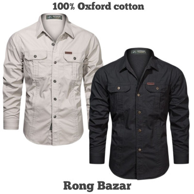 Full sleeves double pocket panel Shirt