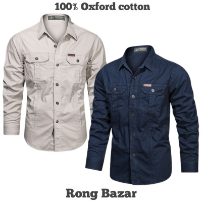 Full sleeves double pocket panel Shirt