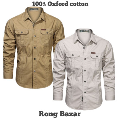 Full sleeves double pocket panel Shirt