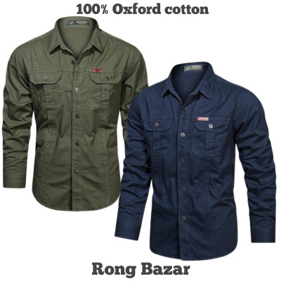 Full sleeves double pocket panel Shirt