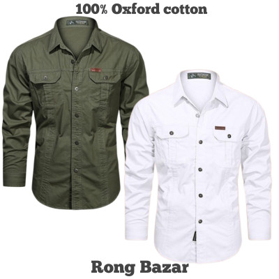 Full sleeves double pocket panel Shirt