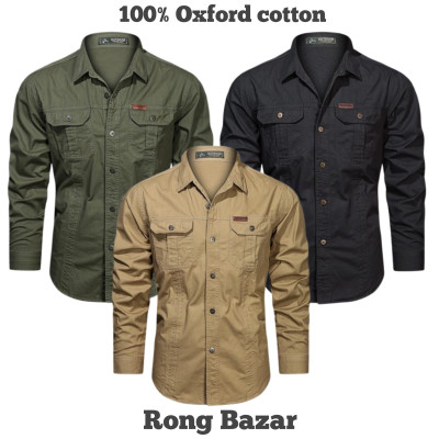 Full sleeves double pocket panel Shirt