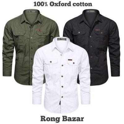 Full sleeves double pocket panel Shirt