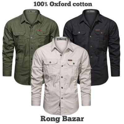 Full sleeves double pocket panel Shirt