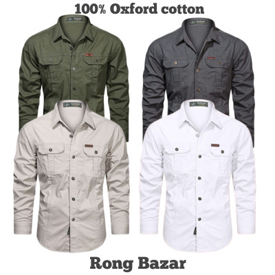 Full sleeves double pocket panel Shirt