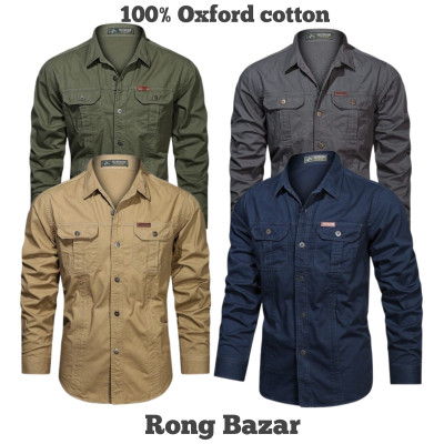 Full sleeves double pocket panel Shirt
