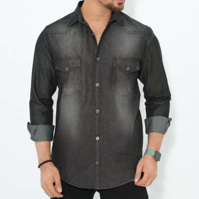 Denim Wash Full Sleeve Shirt