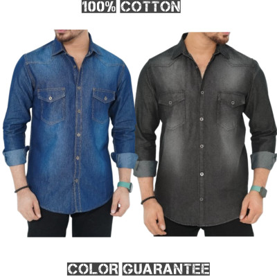 Denim Wash Full Sleeve Shirt