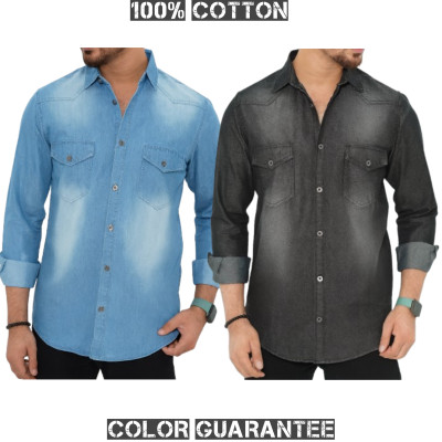 Denim Wash Full Sleeve Shirt