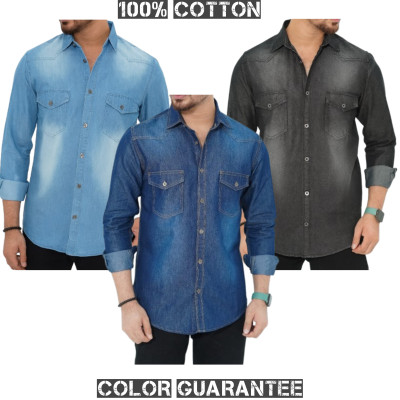 Denim Wash Full Sleeve Shirt