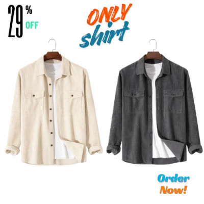 2 Pis Corduroy Fabric Shirt