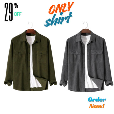2 Pis Corduroy Fabric Shirt