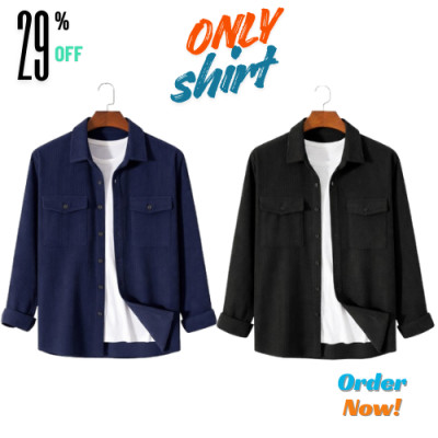 2 Pis Corduroy Fabric Shirt