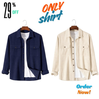 2 Pis Corduroy Fabric Shirt