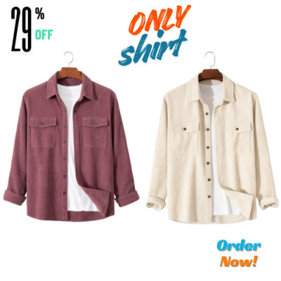 2 Pis Corduroy Fabric Shirt