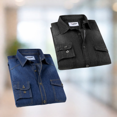 Denim Wash Full Sleeve Shirt