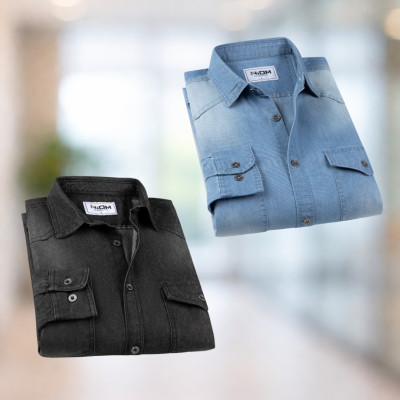 Denim Wash Full Sleeve Shirt