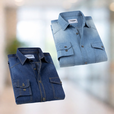 Denim Wash Full Sleeve Shirt