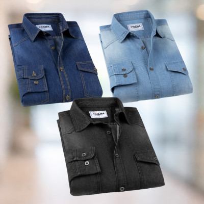 Denim Wash Full Sleeve Shirt