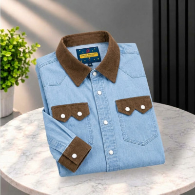Denim 2 Pocket Contest Shirt